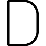 ARTEMIDE Alphabet of Light - velké písmeno D - ARTEMIDE AR 1201D00A