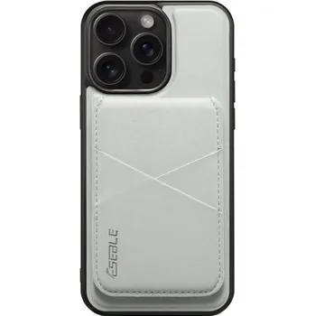 Pouzdro na mobilní telefon ESEBLE kryt s odnímatelnou magnetickou peněženkou a MagSafe pro iPhone 13 Pro - světle šedý