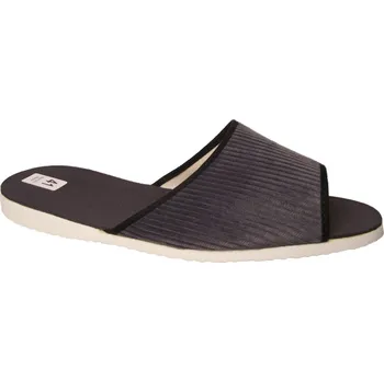 Pánské pantofle Bokap Pánské domácí pantofle Bokap 017 šedá manžestr Velikost: 40 (EU)