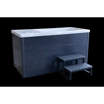 Koupací sud Cool Pool Pro – Sterling Silver/Gray Oak