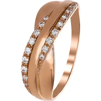 Prsten Zlaton Prsten růžové zlato se zirkony vel.54 1.95g 000450605244