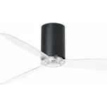 FARO MINI TUBE FAN, černá/transparentní, stropní ventilátor s DC motorem - FARO FARO 32041