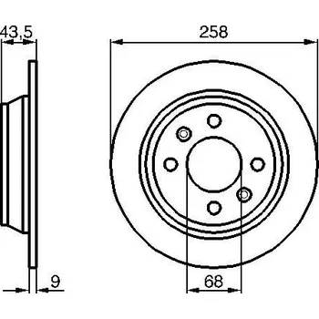 Brzdový kotouč Brzdový kotouč BOSCH 0 986 478 374