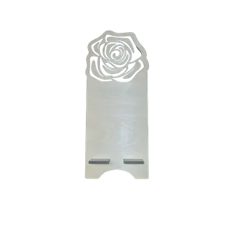 Dřevěný stojan na mobilní telefon Růže