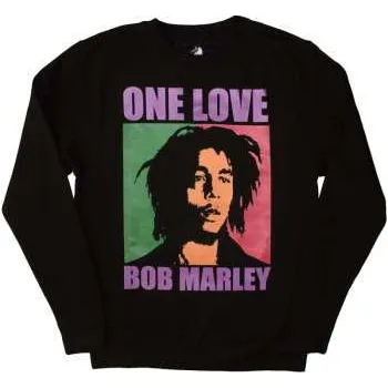 Pánská mikina Bob Marley & The Wailers: Bob Marley Unisex Sweatshirt: One Love (oversized) (medium) M