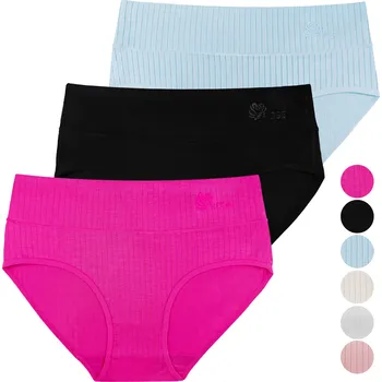 Kalhotky FANNIFEN Dámské kalhotky s vysokým pasem RM0036 - 3 ks v balení Velikost: 2XL