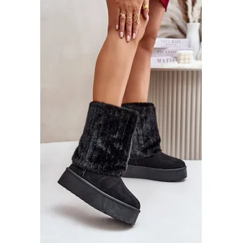 Dámská zimní obuv Dámské sněhule 24BT30-8021 model 202195 Černá - NEWS černá 39