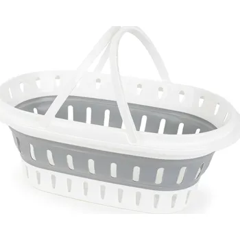 Koš na prádlo 4Home Skládací silikonový koš na čisté prádlo šedá