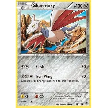 Sběratelská karetní hra Pokémon PHF 059/119 Skarmory - Phantom Forces Stav: Excellent, Verze: NORMAL
