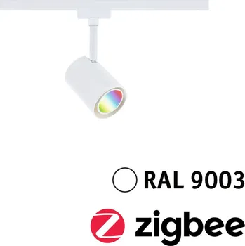Bodové svítidlo PAULMANN URail LED lištový spot Smart Home Zigbee 3.0 Luxe GU10 4,8W RGBW+ stmívatelné 230V bílá - PAULMANN P 95663