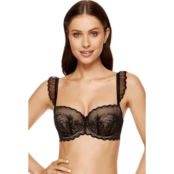 Podprsenka Gorteks Astrid/B1 barva: černá a béžová 75C