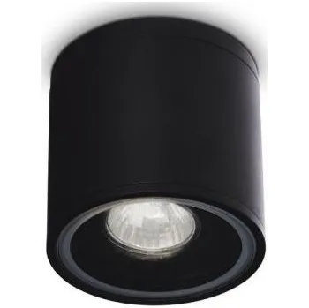 Venkovní osvětlení IDEALLUX Venkovní stropní svítidlo Ideal Lux Gun PL1 nero 122687 černé 11cm IP44 - IDEALLUX ILUX 122687