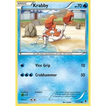 Karetní hra Pokémon PHF 013/119 Krabby - Phantom Forces Stav: Excellent, Verze: NORMAL