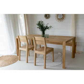 Jídelní stůl Dubový stůl BEVEL 240 x 100 cm