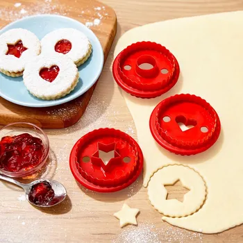 Vykrajovátko Die moderne Hausfrau Vykrajovací formičky na slepované cukroví, sada 3 ks