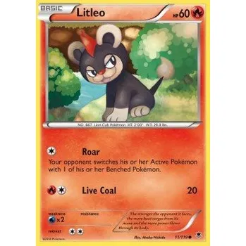 Sběratelská karetní hra Pokémon PHF 011/119 Litleo - Phantom Forces Stav: Excellent, Verze: NORMAL