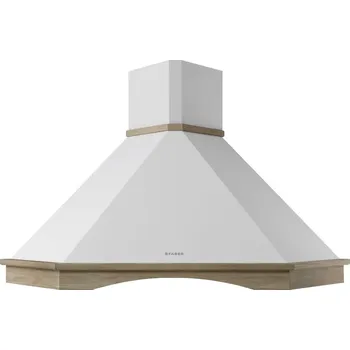 Digestoř FABER RANCH WH A90 bez rámu komínové (nástěnné) Barva: Bílá, Výkon: 240 | 330 | 450 m3/h, Šířka: 100 cm