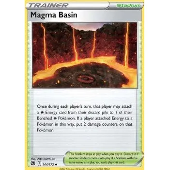 Volný čas Pokémon BRS 144/172 Magma Basin - Brilliant Stars Stav: Near Mint, Verze: NORMAL