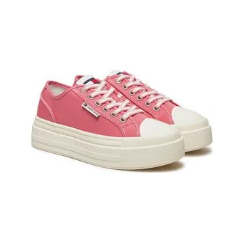 Dámská obuv Plátěnky Tommy Jeans Foxing EN0EN02713 Růžová 41
