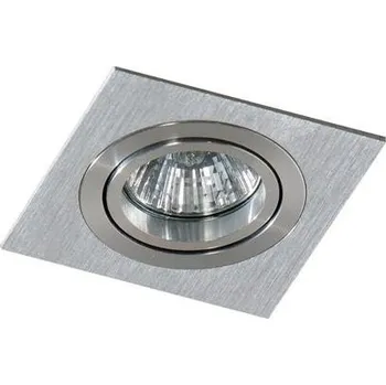 Bodové svítidlo AZZARDO Stropní bodové zápustné svítidlo Azzardo Caro Square aluminium AZ2435 GU10 1x40W IP20 9,3cm hliníkové - AZZARDO AZZ AZ2435