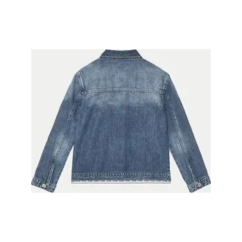 Pánská větrovka Guess Jeansová bunda J5RL04 D45E0 Modrá Regular Fit 14Y