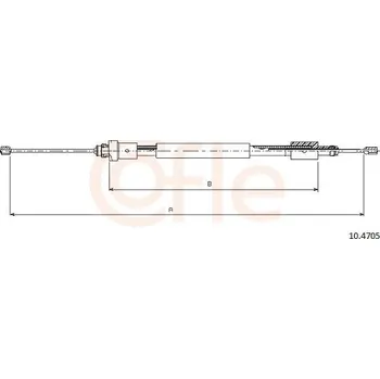 Auto-moto Tažné lanko, parkovací brzda COFLE 10.4705