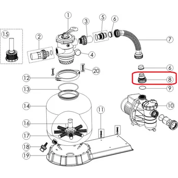 Příslušenství k čerpadlu Adaptér na hadici připojení čerpadla SS (TOP)