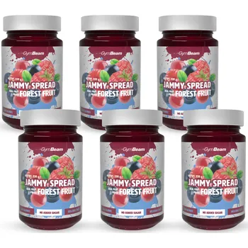 Fitness strava GymBeam Jammy Spread 6 x 220 g lesní ovoce