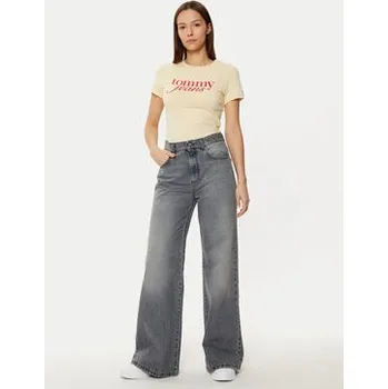 Pánské tričko Tommy Jeans T-Shirt DW0DW19447 Žlutá Slim Fit L