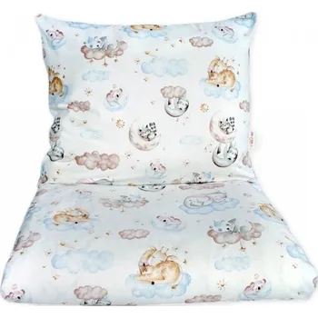 Povlečení Baby Nellys 2-dílné bavlněné povlečení - Sweet Dreams, bílá