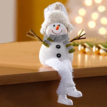 Die moderne Hausfrau Sedící figurka Sněhulák Hubert 791783