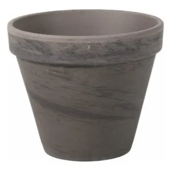 Květináč Květináč KLASIK d8/9x8h basalt-čedičový melír