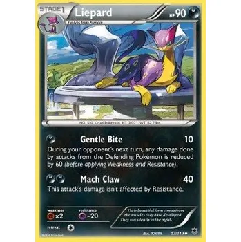 Sběratelská karetní hra Pokémon PHF 057/119 Liepard - Phantom Forces Stav: Excellent, Verze: NORMAL