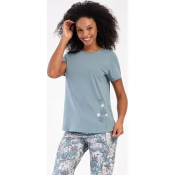 Dámské pyžamo Dámské pyžamo kapri Vienetta Secret Francesca šedá XXL