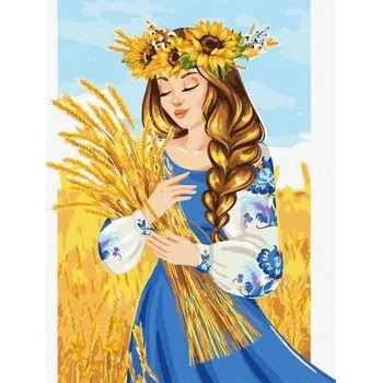 Set školních potřeb Malowanie po numerach - Moja ziemia 40x50 cm