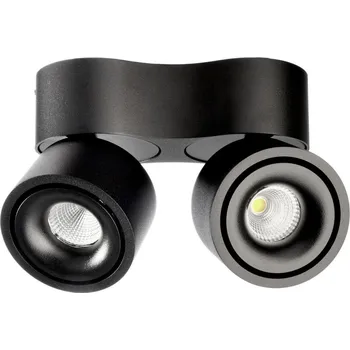 Bodové svítidlo LIGHT IMPRESSIONS Deko-Light stropní přisazené svítidlo Uni II Mini Double 220-240V AC/50-60Hz 15,00 W 3000 K 980 lm 160 mm tmavě černá RAL 9005 - LIGHT IMPRESSIONS IMPR 348177