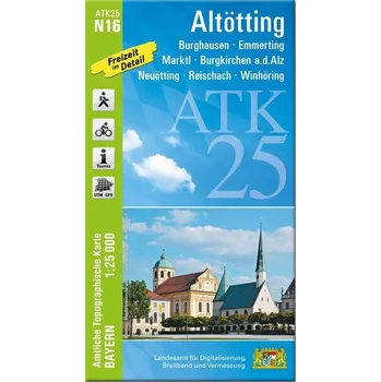 ATK25-N16 Altötting (Amtliche Topographische Karte 1:25000) - Landesamt für Digitalisierung, Breitband und Vermessung