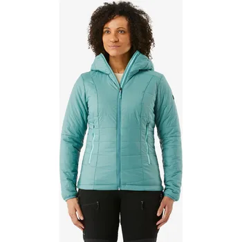 FORCLAZ Dámská turistická prošívaná bunda MT 100 S MODRÁ