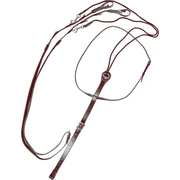 EQUESTRO Set martingal a otěže Thiedemann Equestro, tmavě hnědý COB