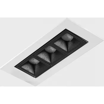 Koupelnové svítidlo KOHLLIGHTING NSES TILT zapuštěné svítidlo s rámečkem bílá-černá 6 W 3000K DALI - KOHL-Lighting KHL K51301.01.RF.WH-BK.45.ST.9.30.DA