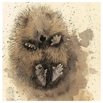 Podkładka pod kubek C52 Jeżyk na plecach