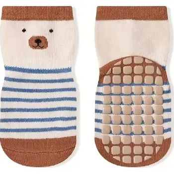 Teplé protiskluzové ponožky - MEDVĚD (3-5 let) - 1 pár (Značka: FEDMOIS)