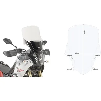 XT 700 Z TENERE 19-24 plexi Givi D2145ST