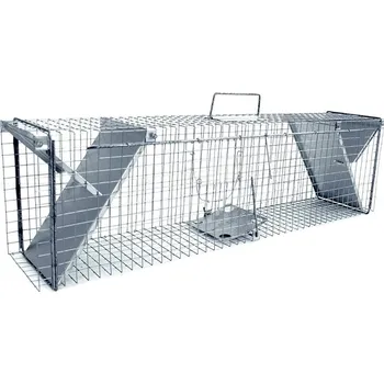 Hubení hlodavce Sklopec na kuny, tchoře a kočky TRAP 2 sklopná dvířka 1020 x 200 x 270 mm