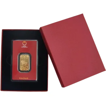 Obal pro sběratelský předmět Etue na zlaté slitky 90 x 120 mm, vínově červená