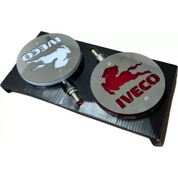 Příslušenství osvětlení automobilu Světla pod zrcátko lollipop nerezové Iveco červená, bílá