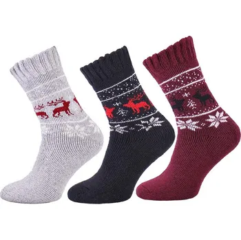 Dámské ponožky Teplé ponožky dámské Alpaka Sob 01 (Vlněné ponožky pro ženy 3 páry v balení)