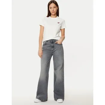 Pánské oblečení Tommy Jeans T-Shirt DW0DW20153 Bílá Regular Fit XS