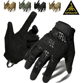 WTACTFUL Taktické rukavice s polstrovanou dlaní. Dotykový displej ANO. Barva: Černá, Velikost: XL