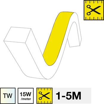 LED páska TLG LED pásek SLC NEON FLEX TOP TW 2400-6500K 15W 762LM 1-5M IP67 - TLG SLC SM16030